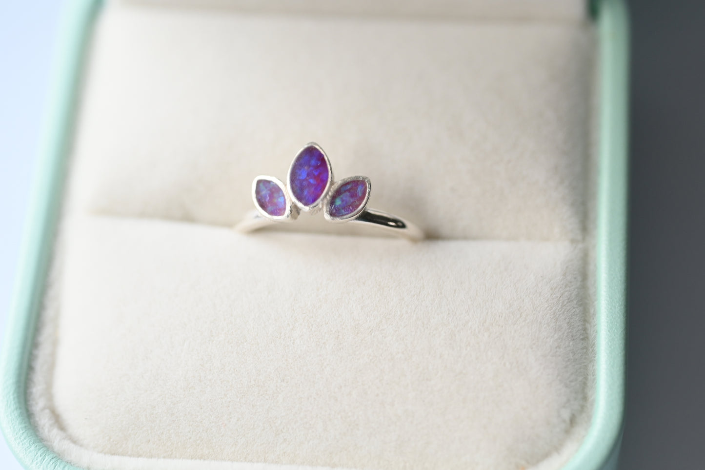 Triple Marquise Memorial Ring – Custom Ashes & Hair Keepsake