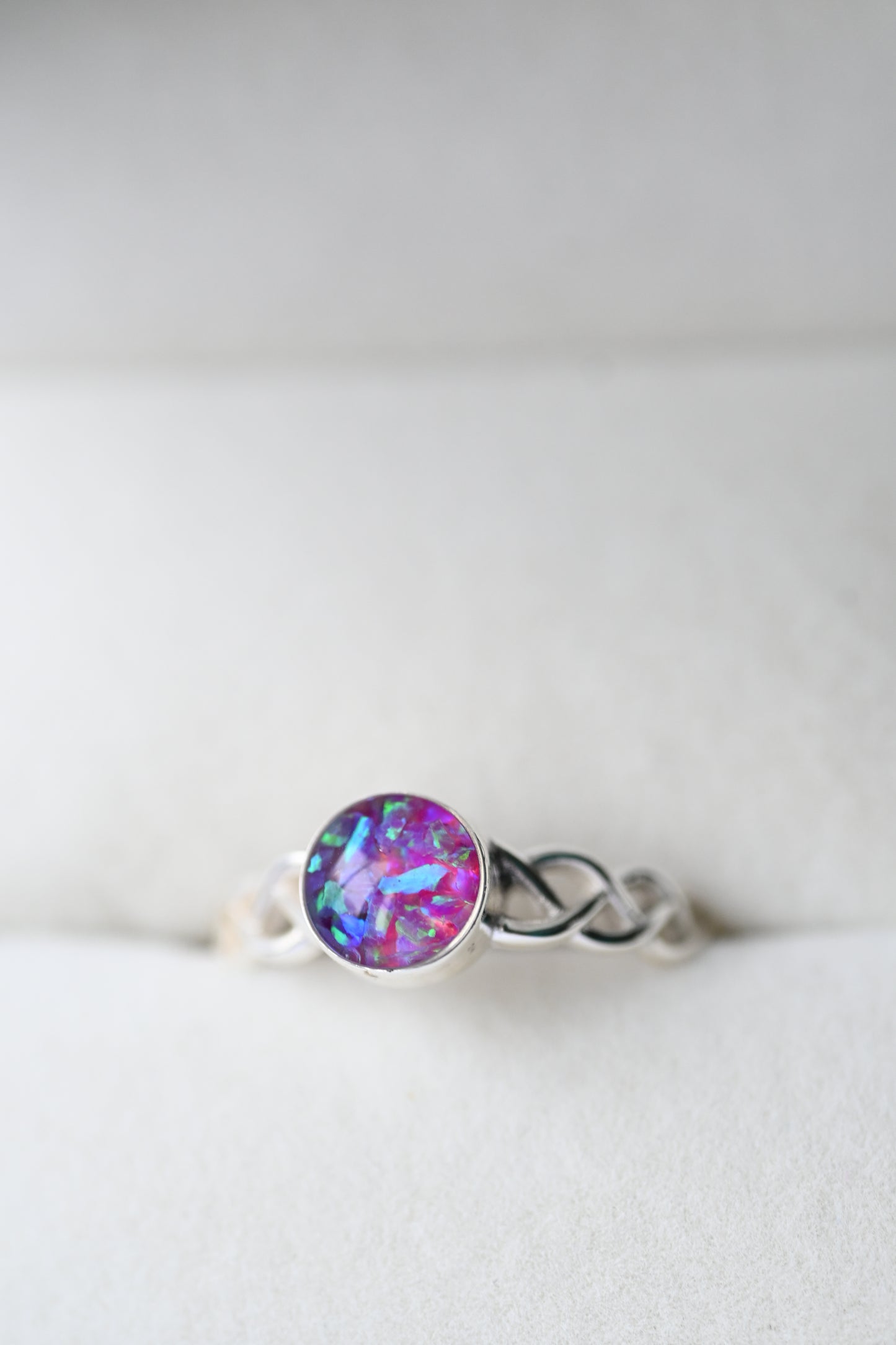 Celtic Memorial Ring – Custom Ashes & Hair Keepsake