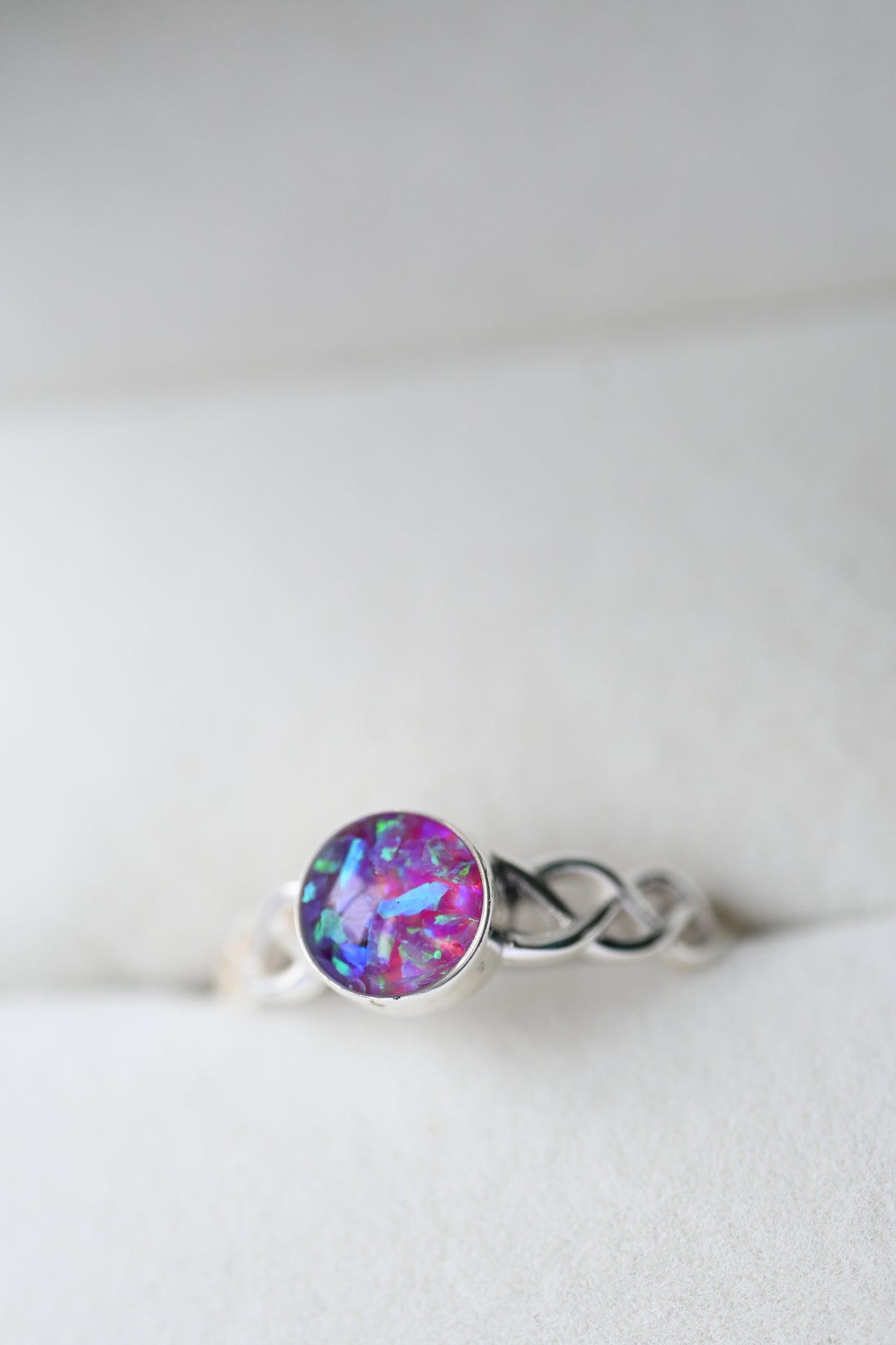 Celtic Memorial Ring – Custom Ashes & Hair Keepsake