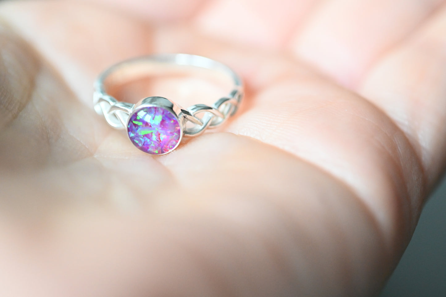 Celtic Memorial Ring – Custom Ashes & Hair Keepsake