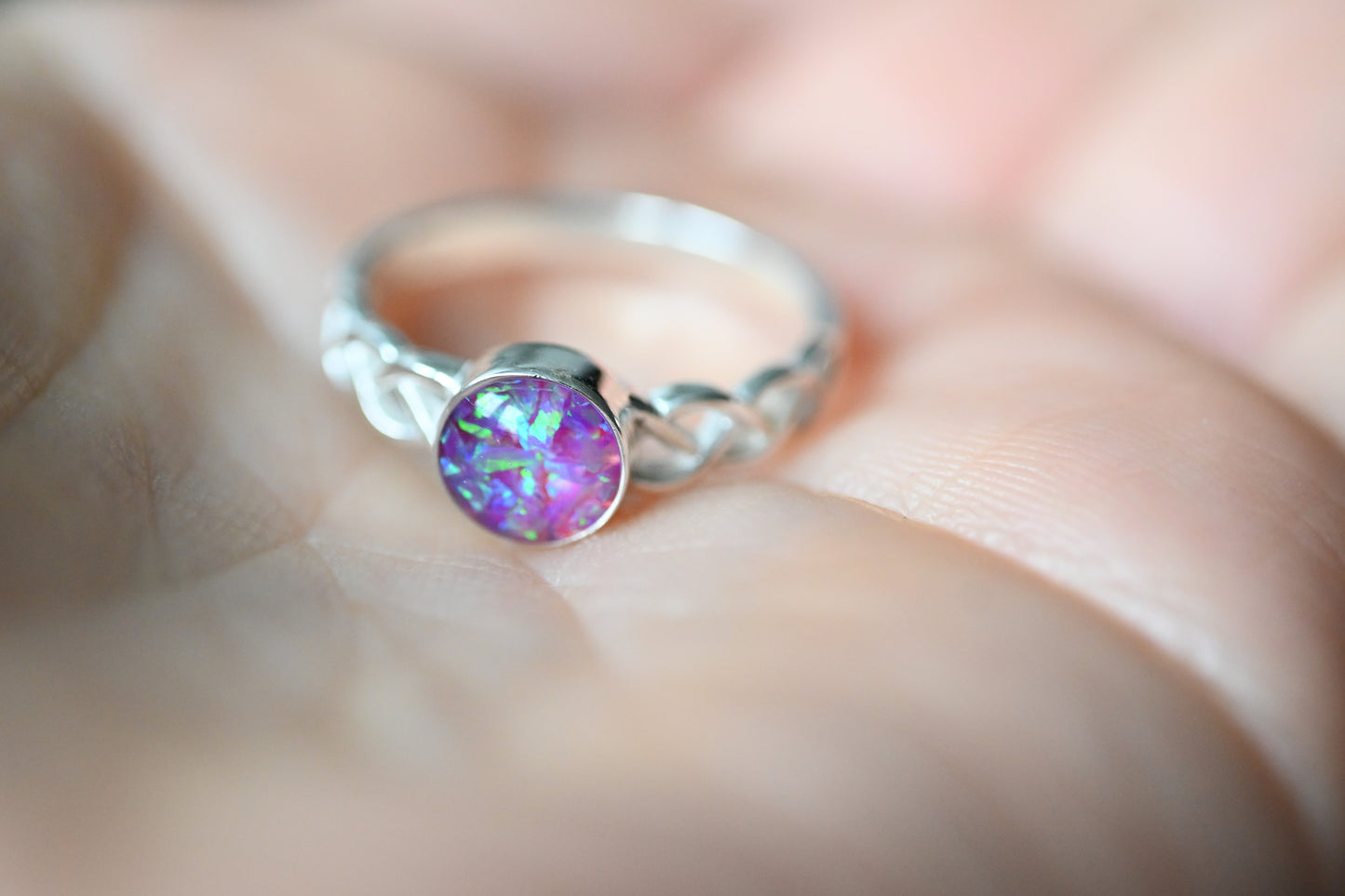 Celtic Memorial Ring – Custom Ashes & Hair Keepsake