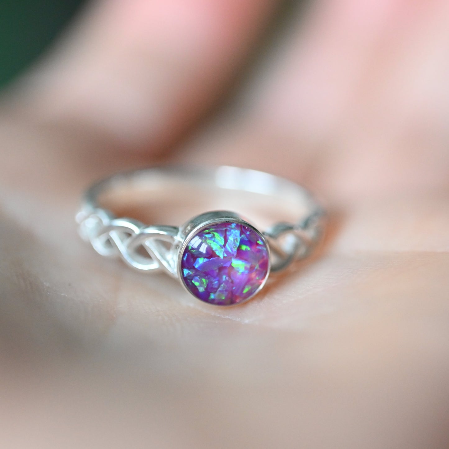 Celtic Memorial Ring – Custom Ashes & Hair Keepsake