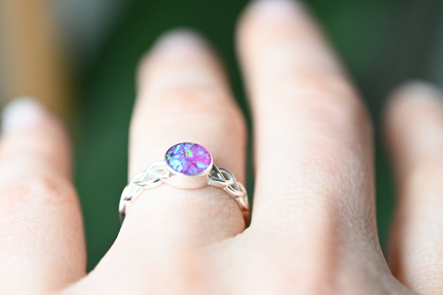 Celtic Memorial Ring – Custom Ashes & Hair Keepsake