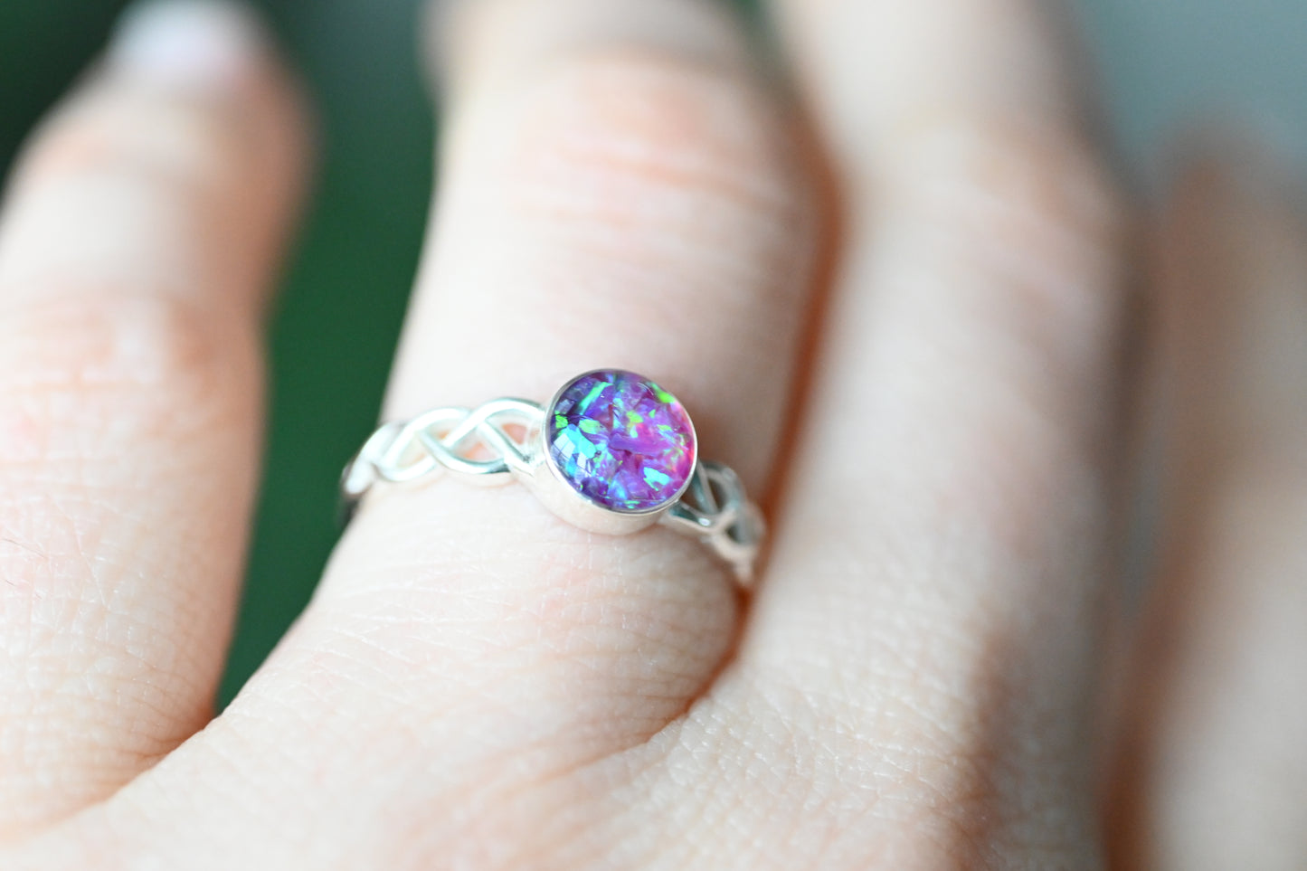 Celtic Memorial Ring – Custom Ashes & Hair Keepsake