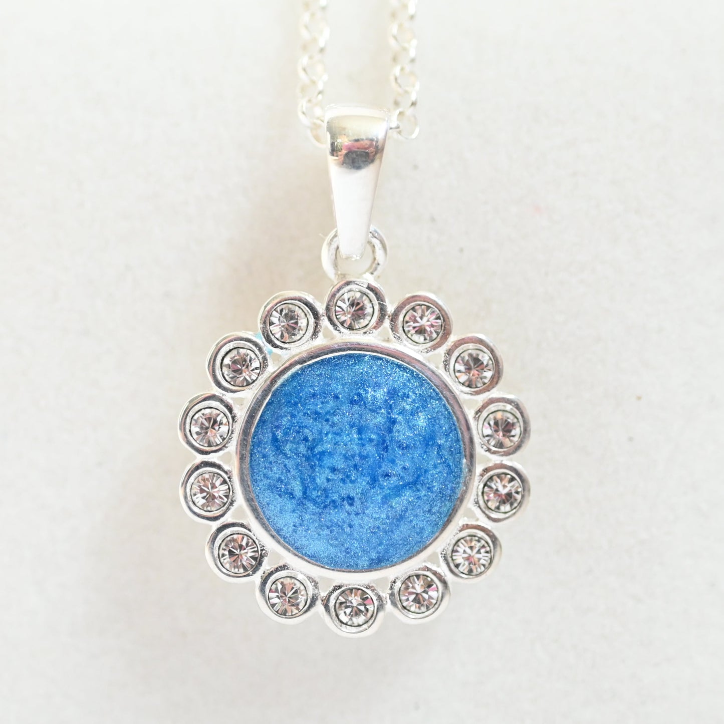 Memorial Pendant Necklace with Ashes | Sterling Silver Keepsake Jewellery