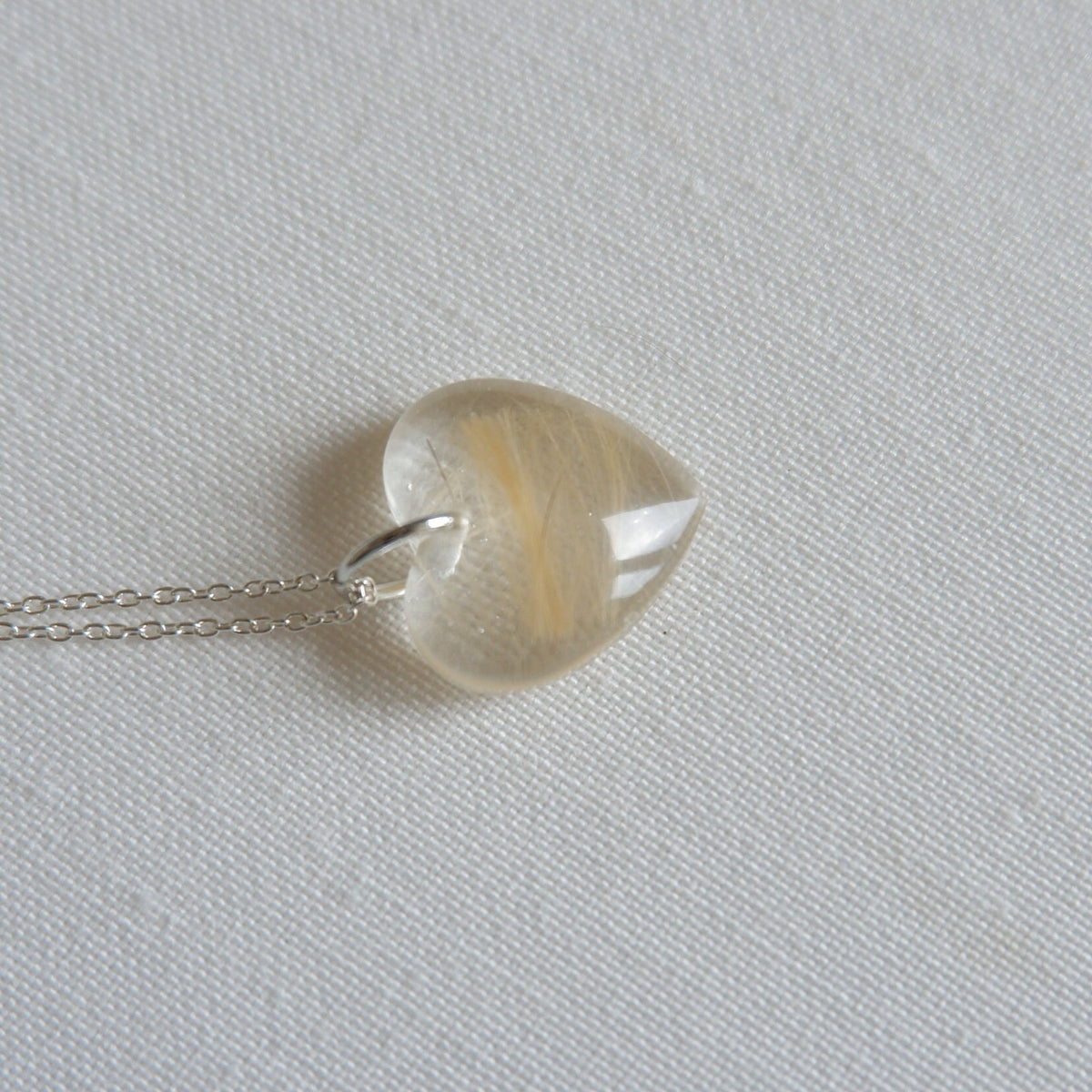 Pet Fur Memorial Locket with Forget-Me-Not Flower - Heart Keepsake Necklace - Horse Hair Jewellery UK