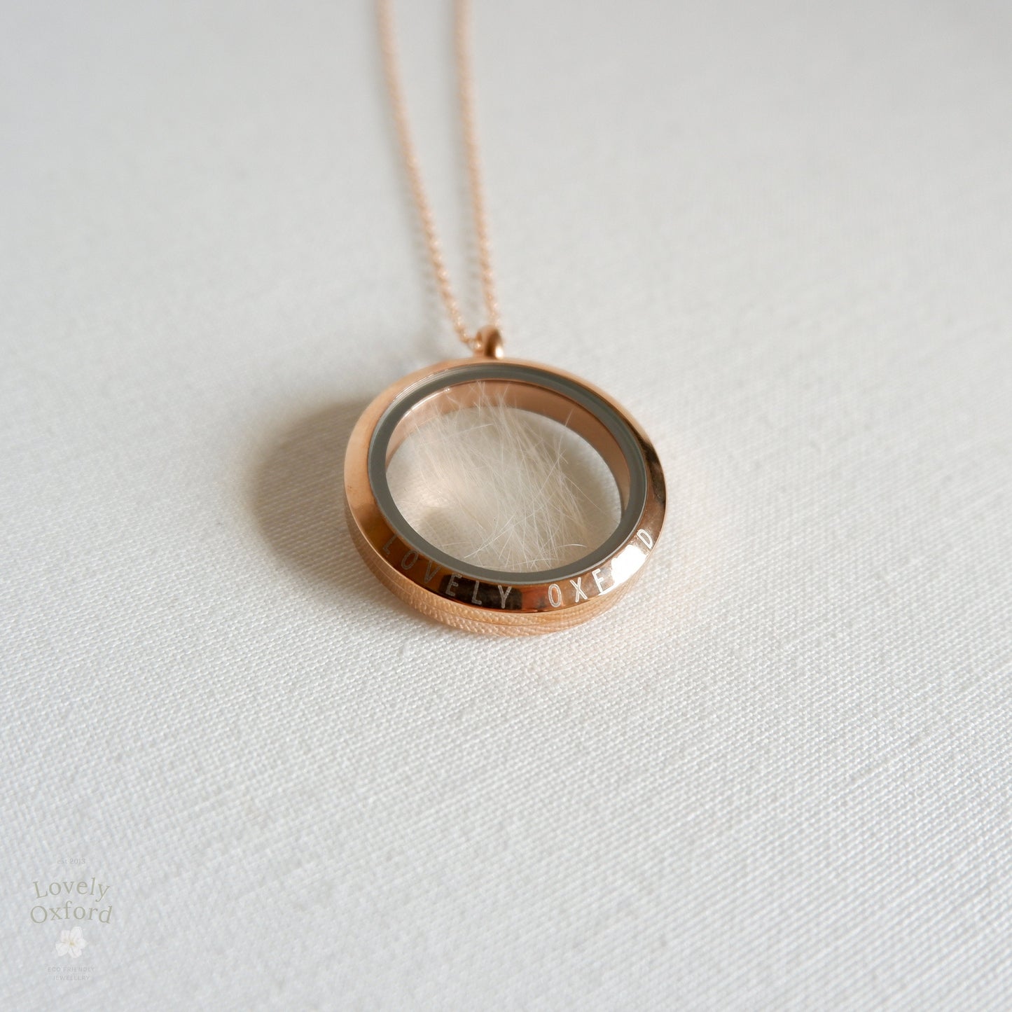 Pet fur memorial locket | Lock of hair keepsake | Pet loss | Horse hair jewellery | Paw print pendant | Dog Cat hair necklace