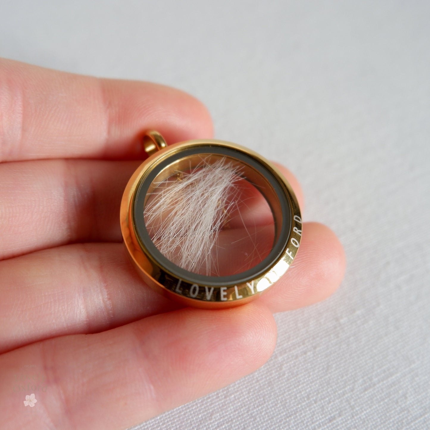 Glass Pet Hair Memorial Locket