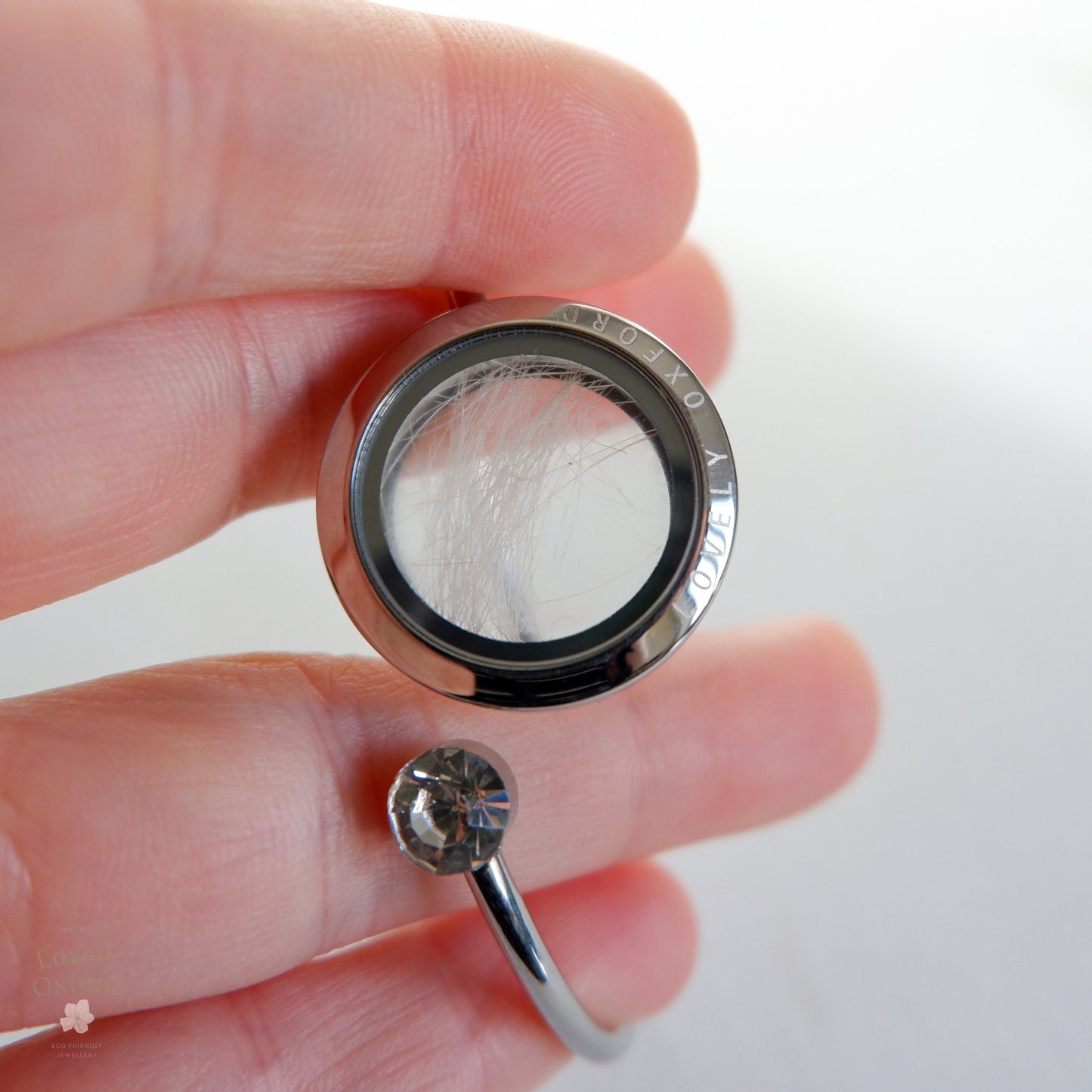 Pet fur memorial locket | Lock of hair personalised keepsake | Pet loss | Horse hair jewellery | Paw print pendant | Dog Cat hair bracelet