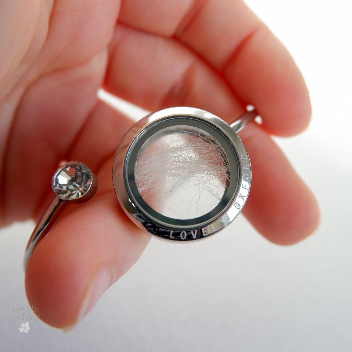 Pet fur memorial locket | Lock of hair personalised keepsake | Pet loss | Horse hair jewellery | Paw print pendant | Dog Cat hair bracelet