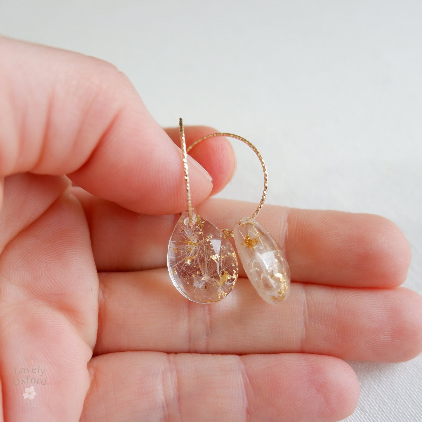 Dandelion Seed Resin Earrings, Gift For Women, Long Distance Relationship Gift, Girlfriend Gift, Friendship Earrings, Best Friend Gift