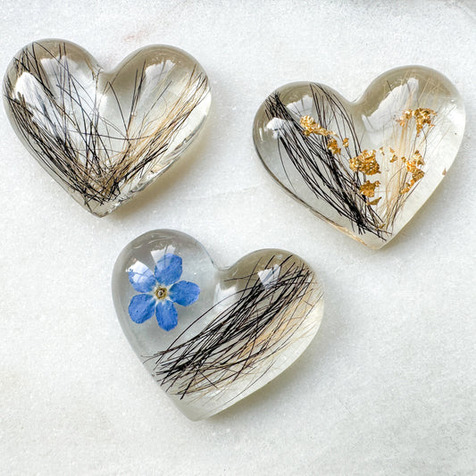 Pet Hair Memorial Keepsake Heart Paperweight | Bereavement keepsake | Pet remembrance keepsake | Memorial tribute, Personalised pet keepsake