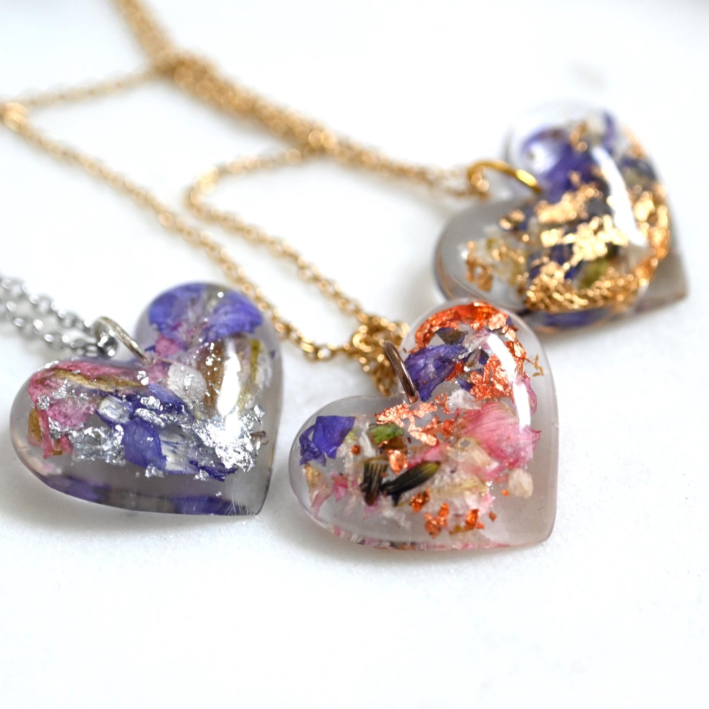 Real Wildflower Resin Necklace - Handmade Floral Jewellery - Eco-Friendly Boho Gift for Her - Perfect for Birthdays & Nature Lovers