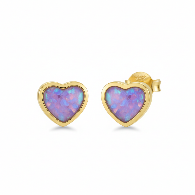 Solid Gold Stud Earrings