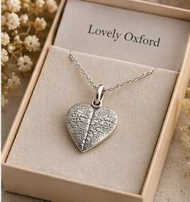 Personalised Pet Nose Print Heart Necklace – Fine Silver or Gold Vermeil