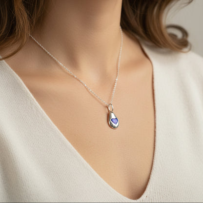 Premium Sterling Silver Mystery Necklace Bundle - 2 Necklaces (Opal & Crystals)