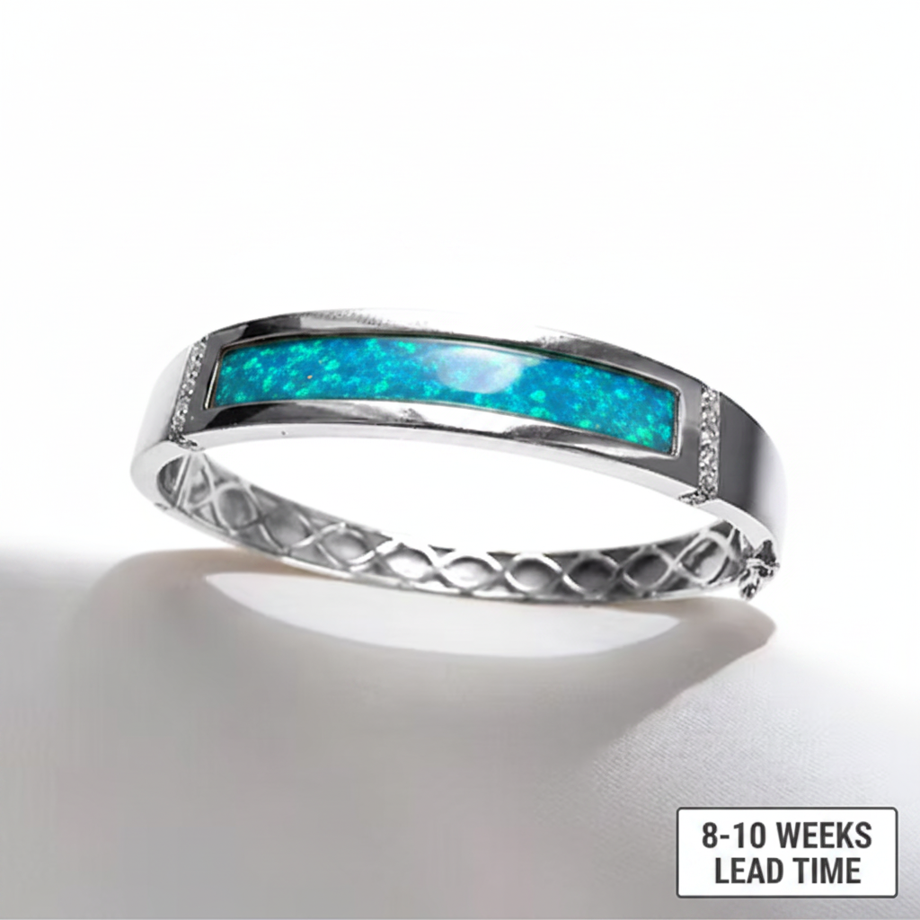 Blue teal opal resin
