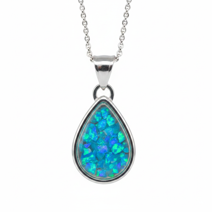 Blue teal opal