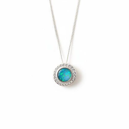 Blue teal opal