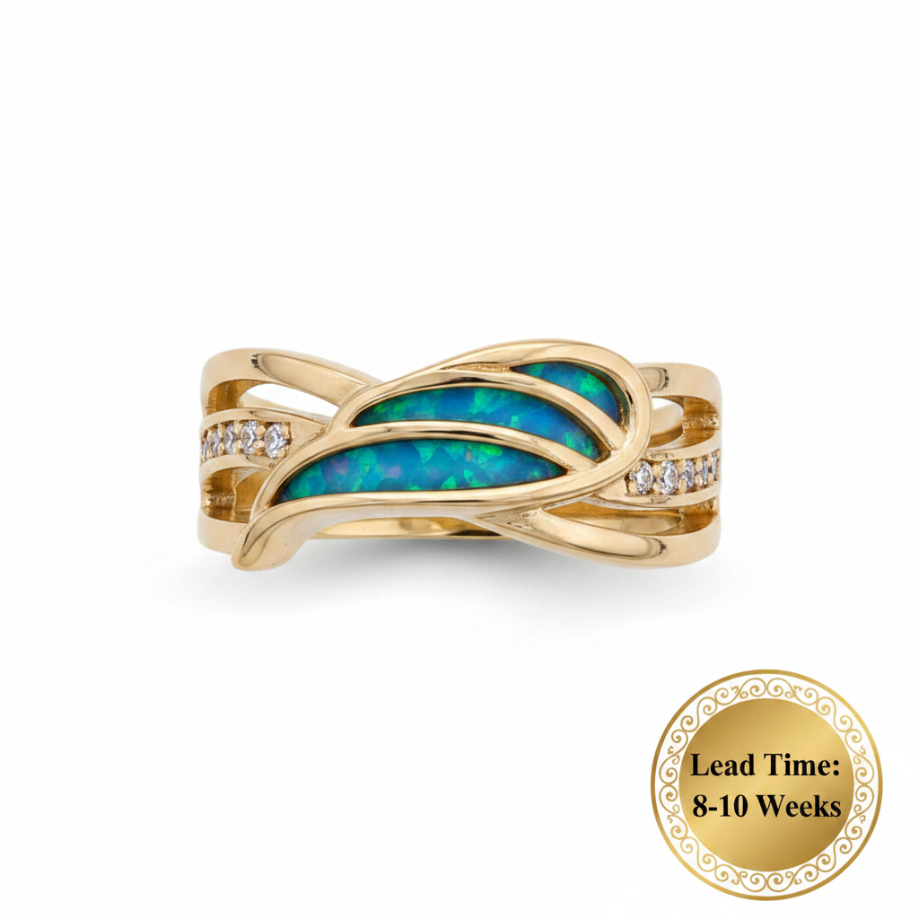 Blue teal opal