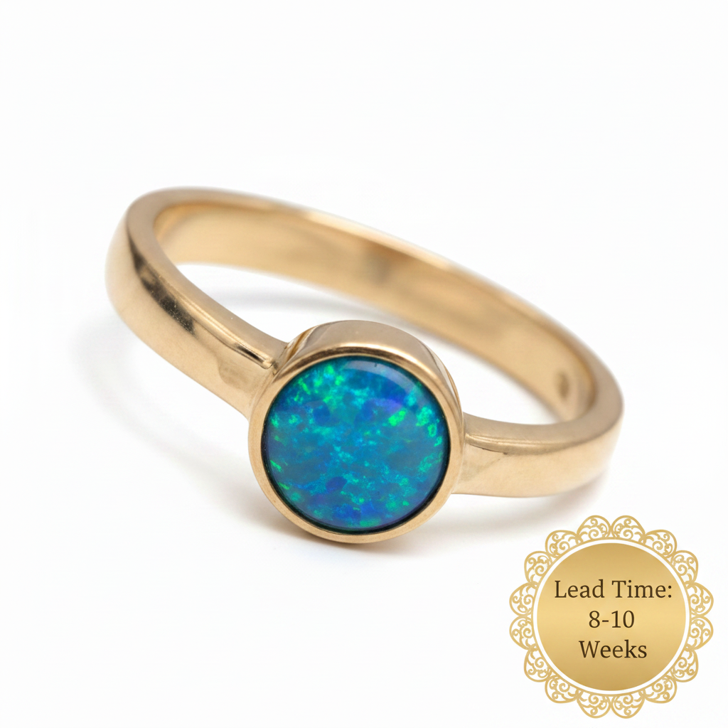Blue teal opal