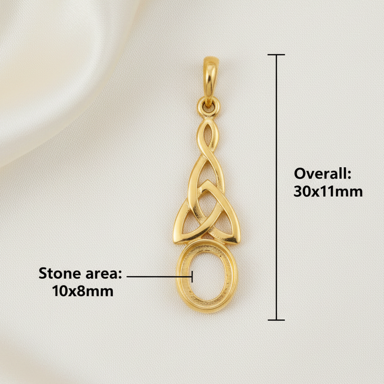 Celtic pendant – dimensions