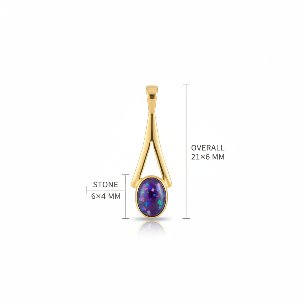 Dainty pendant – lavender