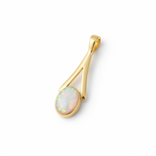 Dainty pendant – white mica