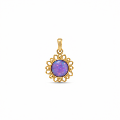 Flower pendant – lavender