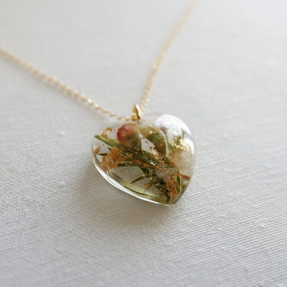Wedding Bouquet Preservation Necklace - Real Flower Resin Pendant - Bridal Keepsake