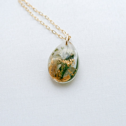 Wedding Bouquet Preservation Keepsake – Dried Flowers in Resin | Memorial Jewellery | Bridal Flower Gift | Real Flower Necklace