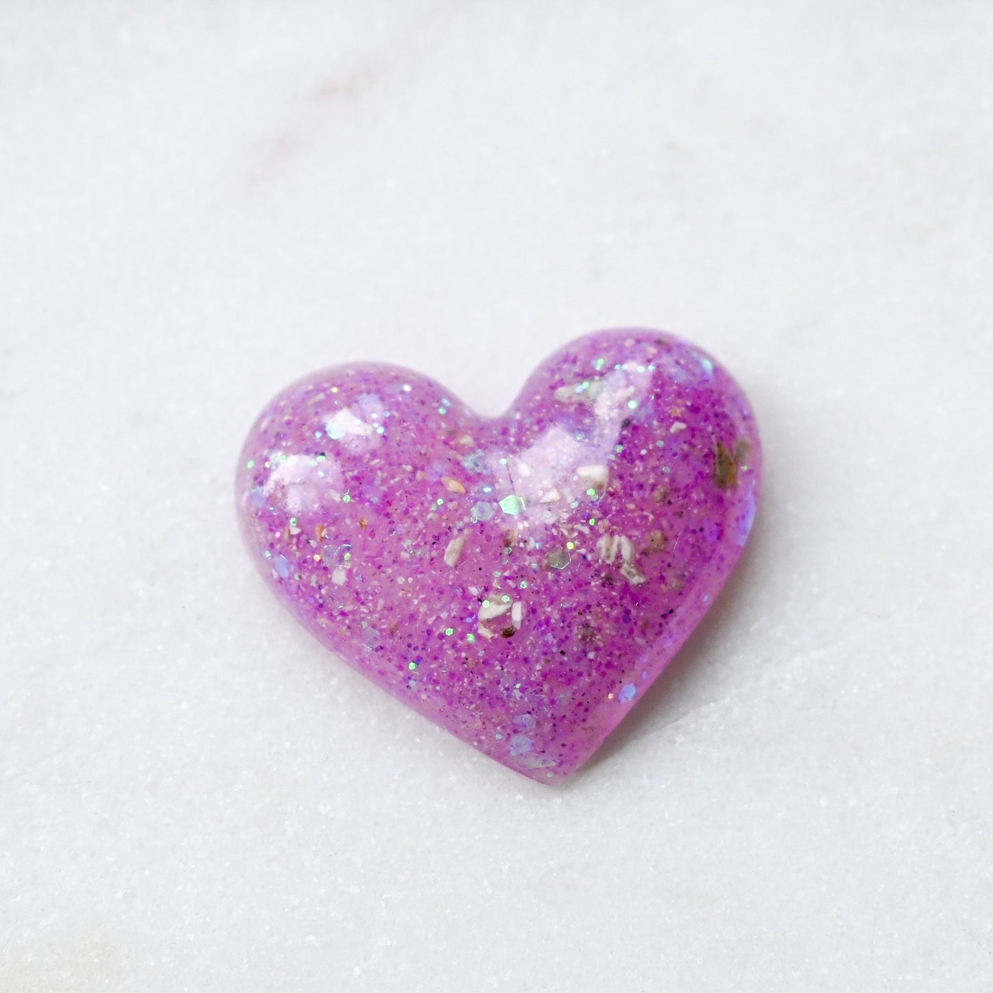 Memorial Ashes Keepsake Heart Paperweight - Cremation Remembrance Gift