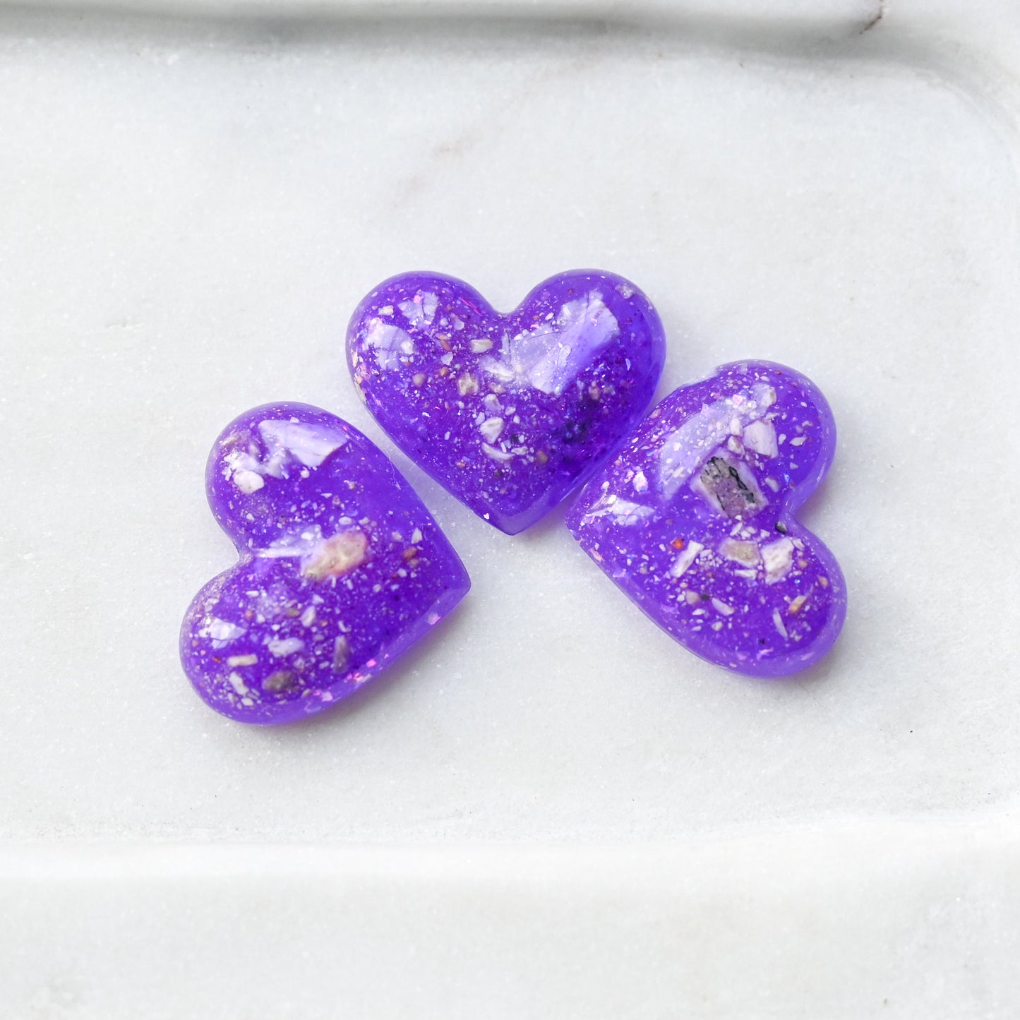 Memorial Ashes Keepsake Heart Paperweight - Cremation Remembrance Gift