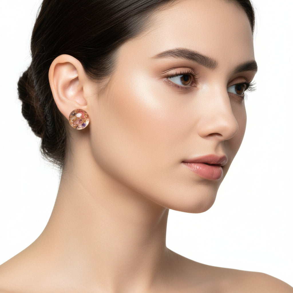 Flower Preservation Stud Earrings | Wedding Bouquet Keepsake
