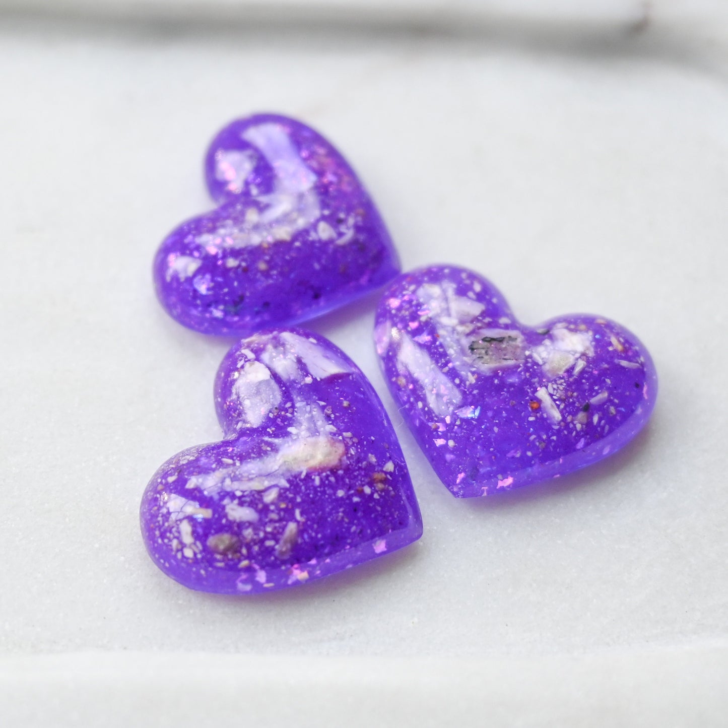 Memorial Ashes Keepsake Heart Paperweight - Cremation Remembrance Gift