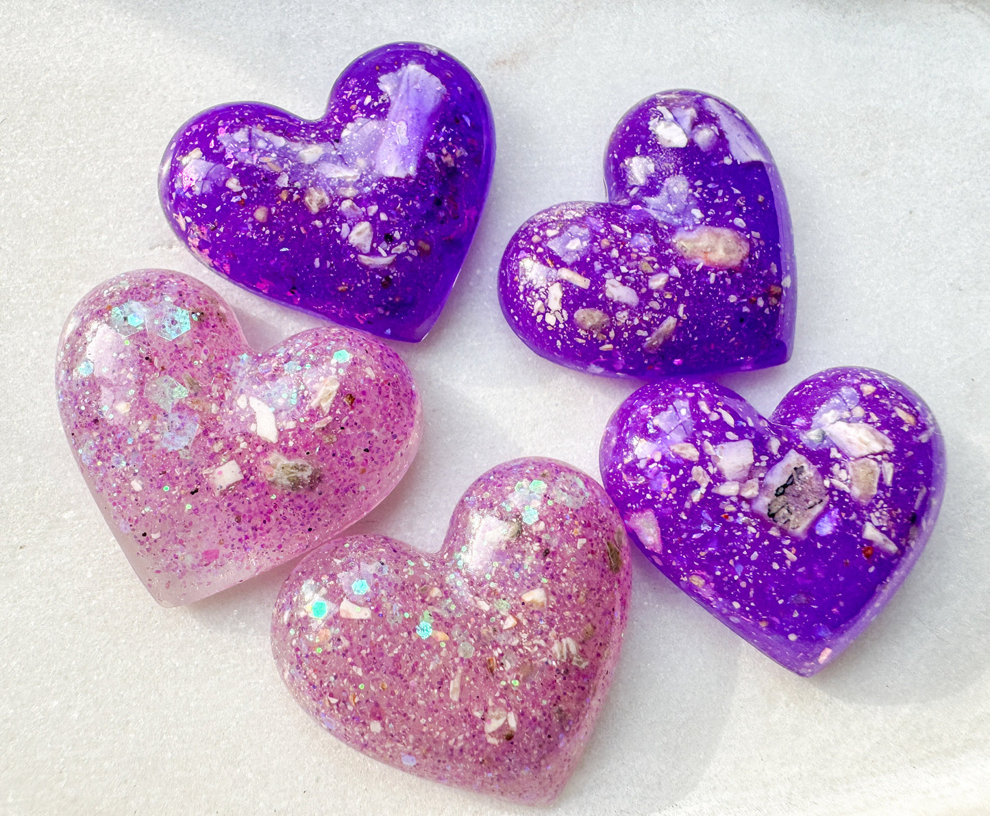 Memorial Ashes Keepsake Heart Paperweight - Cremation Remembrance Gift