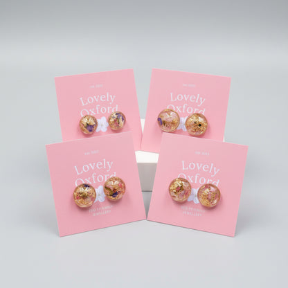 Flower Preservation Stud Earrings | Wedding Bouquet Keepsake