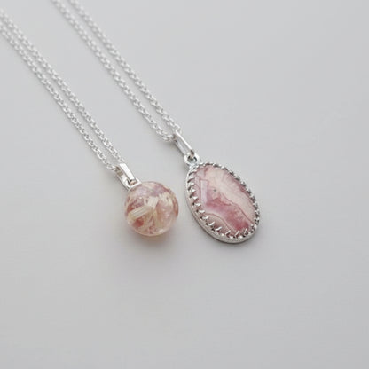Premium Sterling Silver Mystery Necklace Bundle - 2 Necklaces (Opal & Crystals)