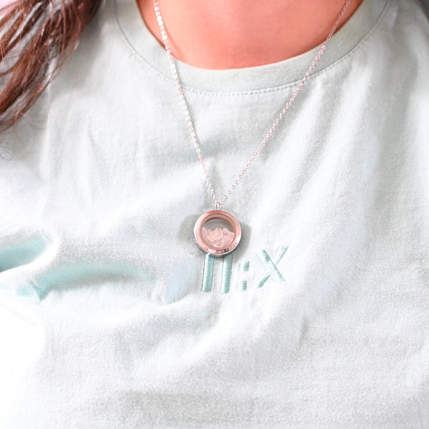 Pet Memorial Necklace UK - Dog & Cat Ashes Hair Locket - Rose Gold Keepsake