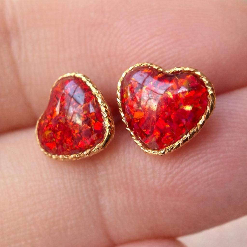 Mystery Gold-Filled Earrings Bundle - 2 Pairs (Gemstones, Opal & Hoops)