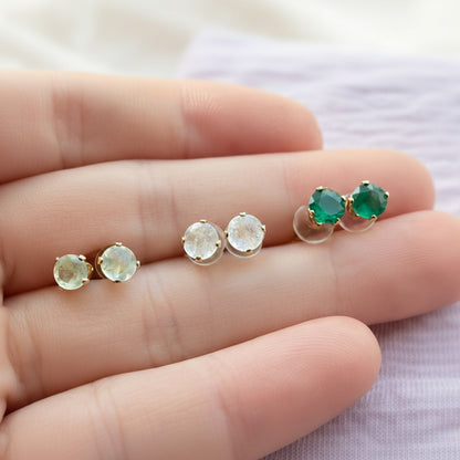 Mystery Gold-Filled Earrings Bundle - 2 Pairs (Gemstones, Opal & Hoops)