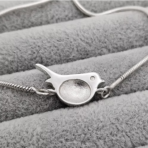 Robin Adjustable 925 Silver Snake Chain Slider Bracelet | Ashes, Hair & Fur Memorial Keepsake