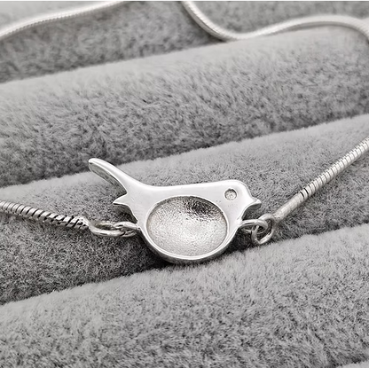 Robin Adjustable 925 Silver Snake Chain Slider Bracelet | Ashes, Hair & Fur Memorial Keepsake