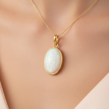 9ct Gold Oval Memorial Pendant for Ashes Hair or Flowers – Plain Polished Edge | Birmingham Hallmarked