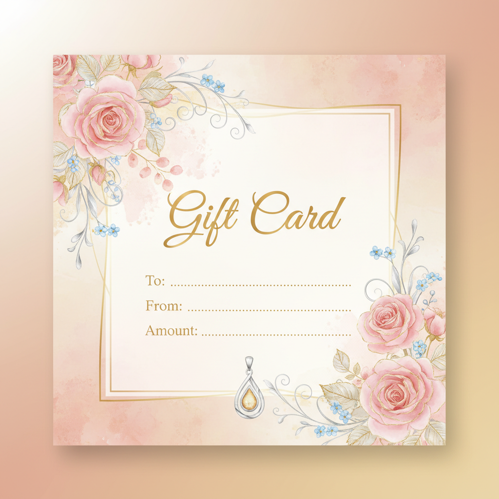 Lovely Oxford Memorial Jewellery Gift Card - thoughtful gift for sympathy, weddings, and special occasions
