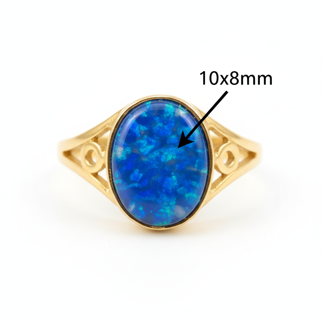 9ct gold oval signet memorial ring dimensions guide — 10x8mm stone