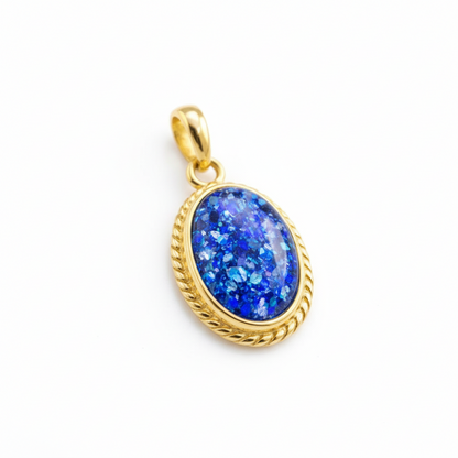9ct Gold Rope Edge Memorial Pendant for Ashes Hair or Flowers – 3 Sizes | Birmingham Hallmarked