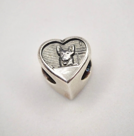 Personalised Pet Portrait Bracelet Bead – Ashes, Hair & Fur Memorial Keepsake