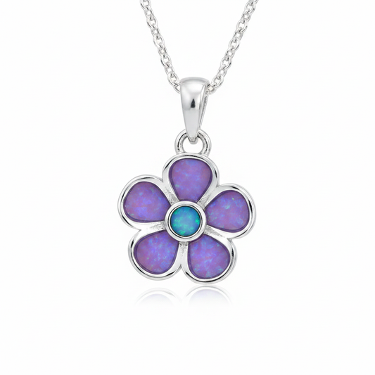 Lavender petals + blue centre