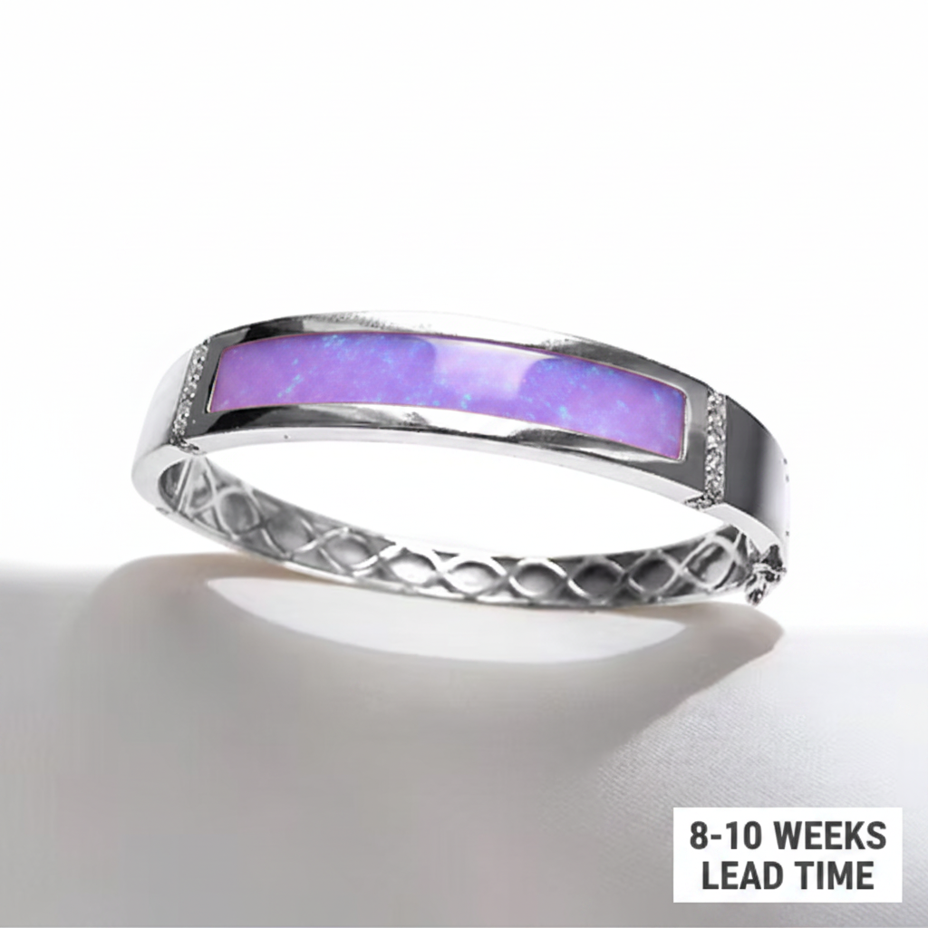 Lavender purple opal resin